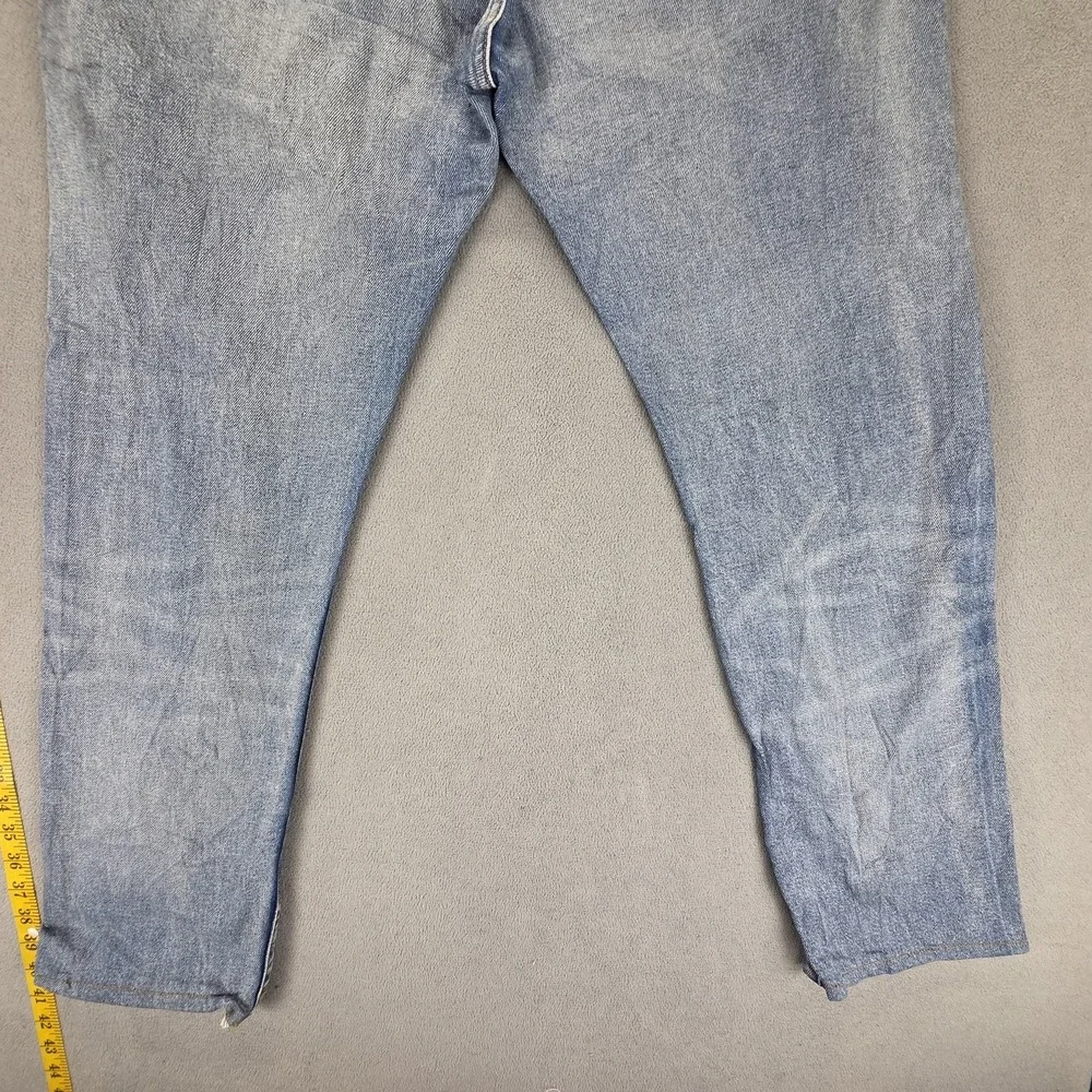 Levis 511 Jeans Mens Selvedge Blue Light Wash Slim Whiskers Honeycomb Fits 31x29
